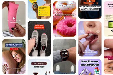 Ad creative swipe file mosaic